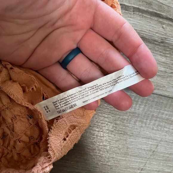 Free People Adella It Orange Lace Strappy Bralette NWT Women’s Size M - Picture 8 of 8